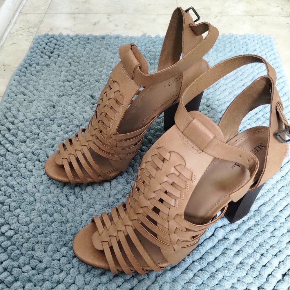 Tan Merona Heels, 4inch Boho/Maximalist ✨